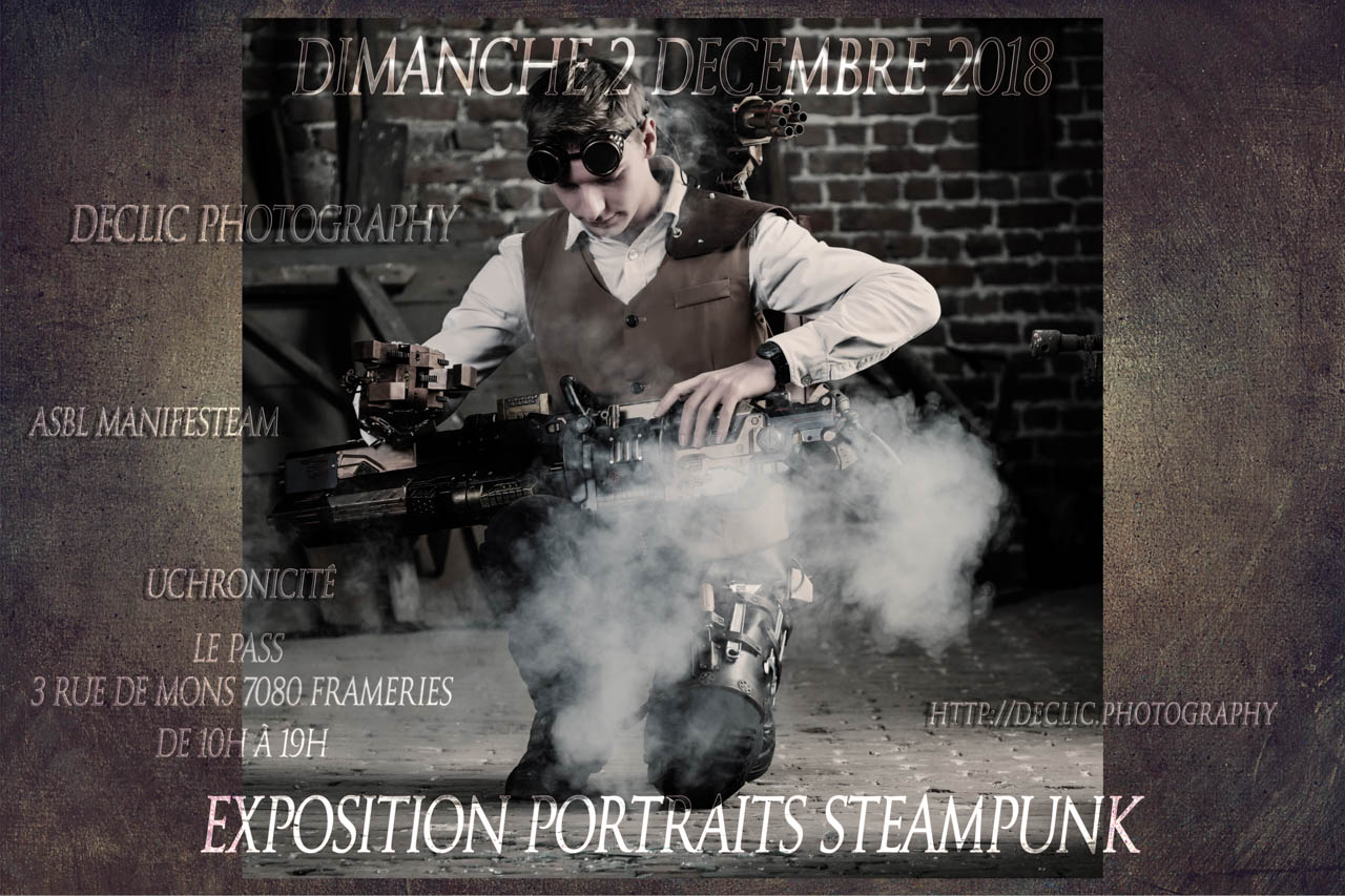 affiche exposition steampunk