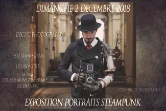 affiche exposition steampunk